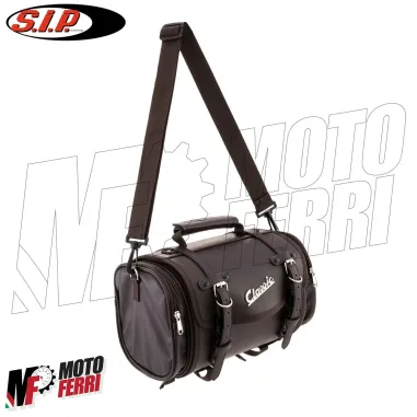 MF4990 Borsa SIP Classic Valigia Pelle Marrone 10 Lt Portapacchi Universale Vespa
