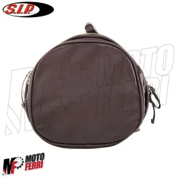 BORSA VALIGIA SIP CLASSIC SIMIL PELLE MARRONE PORTAPACCHI VESPA 480x300x270 MM 2