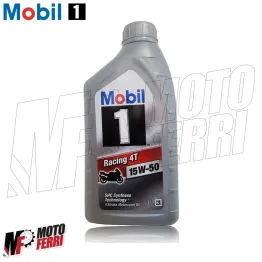 MF2451 - 1 Lt Olio Motore 15W50 MOBIL 1 Racing 4T 100% Sintentico Moto Scooter 2