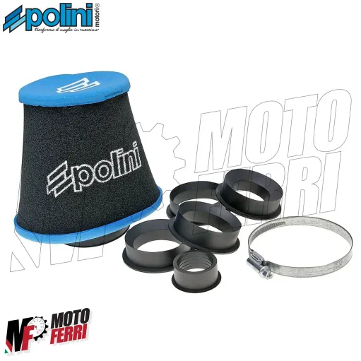 Filtro Aria conico Polini Carburatore Air Box Scooter Big Evolution DM 28 / 55