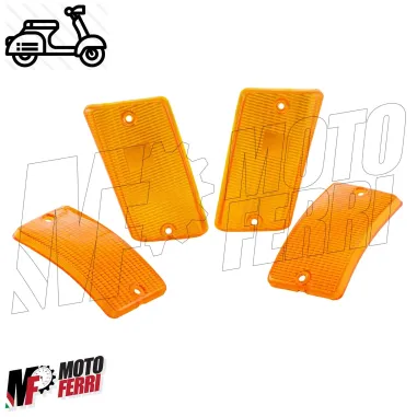 Kit 4 Gemme frecce anteriori posteriori Arancioni Vespa PK 50 XL HP Rush FL FL2