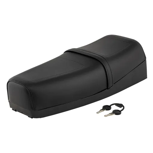 Sella sellone in pelle Nero Vespa PK 50 125 XL Rush con gonnellino e serratura