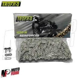 MF2162 Catena trasmissione Trofeo passo 420 - 140 Maglie rinforzata Moto Cross 2