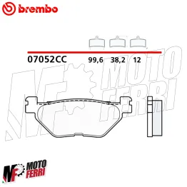 Pastiglie Freno Posteriore Brembo Carbon Yamaha TMax 530 560 dal 2012 al 2025 2