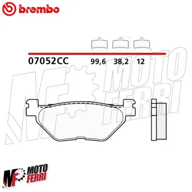 Pastiglie Freno Posteriore Brembo Carbon Yamaha TMax 530 560 dal 2012 al 2025