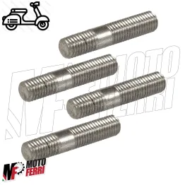 Kit 4 Prigionieri Cilindro per Vespa 50 Special R L N PK S XL Ape 50 TM P RST 2