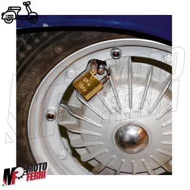 MF0171 - Antifurto Blocca Ruota Vespa Special RL PK ET3 Primavera 125 150 200 PX