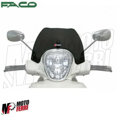 MF2555 Cupolino Spoiler Nero Fume Faco Piaggio Beverly 125 300 350 mod 2010-2020