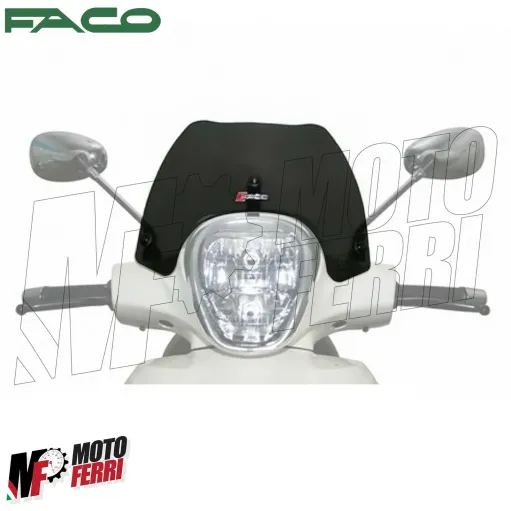 MF2555 Cupolino Spoiler Nero Fume Faco Piaggio Beverly 125 300 350 mod 2010-2020