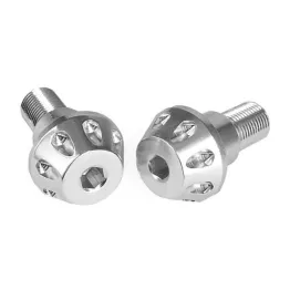 MF2467 - Stabilizzatori manubrio manopole Cromati per TMax 500 530 560 2001/2021