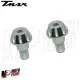 MF2467 - Stabilizzatori manubrio manopole Cromati per TMax 500 530 560 2001/2021