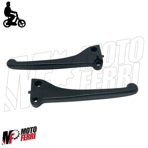 MF0547 Kit 2 Leva Destra Sinistra Nylon Nera plastica Piaggio Ciao SI Garelli