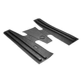 MF0403 Tappeto Centrale nero in Gomma scritte PX Vespa 125 150 200 Arcobaleno