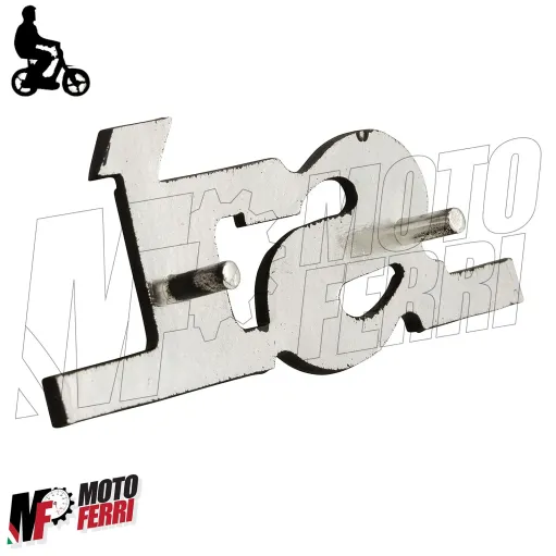 Targhetta Piaggio SI per Fiancata bandelle carterino laterale in Alluminio