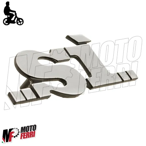Targhetta Piaggio SI per Fiancata bandelle carterino laterale in Alluminio