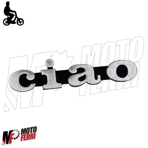 Targhetta alluminio Piaggio Ciao / Px per Fiancata bandelle carterino laterale