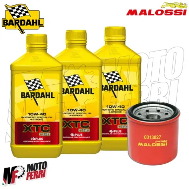 MF2421 Kit 3Lt Olio Bardahl XTC 10W40 Filtro Malossi 530 560 TMAX 2017 - 2026