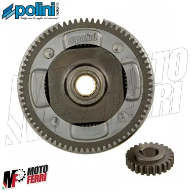 CAMPANA FRIZIONE POLINI 27 69 DENTI DRITTI VESPA 50 SPECIAL R L N PK S XL 130 CC