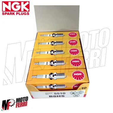 Scatola 10 Candele Candela Motore NGK B8HS Vespa 50 125 150 Passocorto