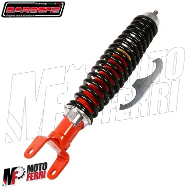 Ammortizzatore Posteriore Carbone Regolabile Rosso Nero Vespa 50 Special R L N 125 150 200 ET3 PX