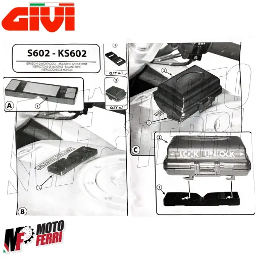 MF3033 Custodia Porta Telepass Adesivo Givi Universale Moto Scooter S602