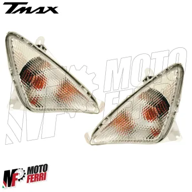 MF2573 Frecce Anteriori Trasparenti Destra Sinistra Yamaha 500 TMAX 2001 - 2007