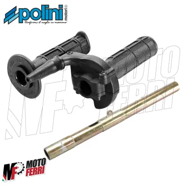 COMANDO GAS RAPIDO POLINI + TUBO GAS VESPA 50 125 150 200 PK S XL PX PE