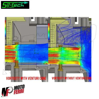 MF2354 Cornetto Venturi Carburatore Dellorto SHA 13-13 Ciao PX SC SI Mix Bravo