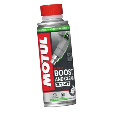 MF2093 Motul Boost & Clean Additivo Ottani + Pulitore per Carburatori Iniettori Moto 2T 4T
