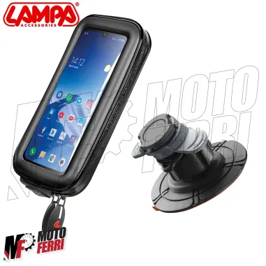 MF3046 Supporto adesivo + custodia Universale Smartphone per Yamaha 500 TMAX 2001 - 2007