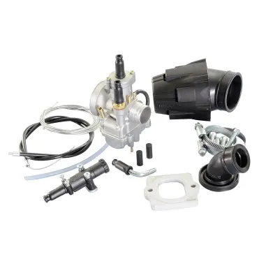 MF0264 - Impianto Alimentazione Polini Carburatore CP21 + Collettore + Filtro Aria Motore Piaggio Gilera 50 2T