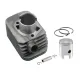 Kit Cilindro Pistone Completo Spinotto 10 Tipo Originale DM 38,2 Piaggio Si Ciao Bravo
