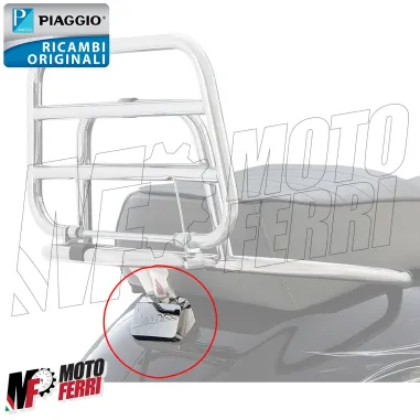 Coperchio Cromato Maniglione Portapacchi Posteriore per Vespa 50 125 150 250 300 LX GTS LXV GTV