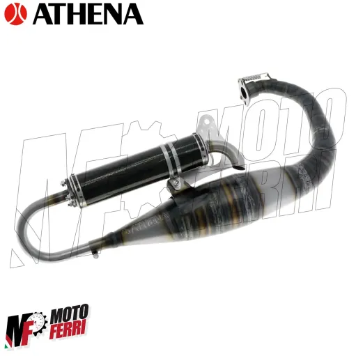 MF3049 Marmitta scarico Athena Racing Silenziatore Carbonio per MBK Booster Spirit R Naked BWS 50 2T