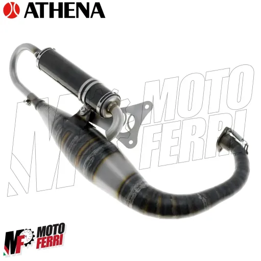 MF3049 Marmitta scarico Athena Racing Silenziatore Carbonio per MBK Booster Spirit R Naked BWS 50 2T