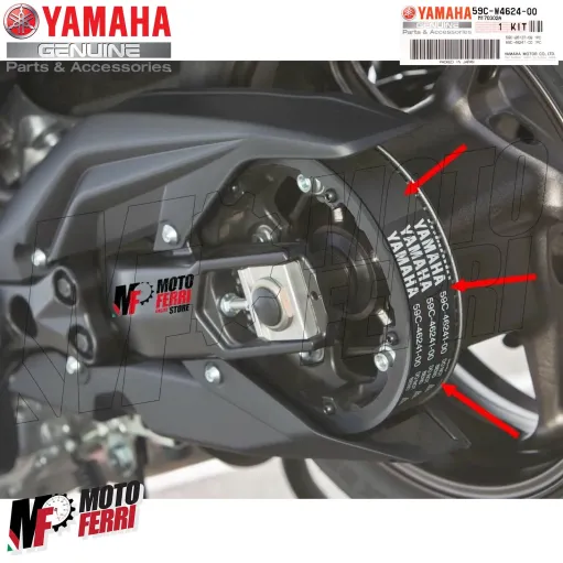 MF1130 Cinghia Trasmissione Esterna Originale Yamaha Tmax 530 dal 2012 al 2016