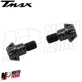 MF2466 Kit 2 Stabilizzatori Manubrio Manopole Carbonio Yamaha TMAX 500 530 560 2