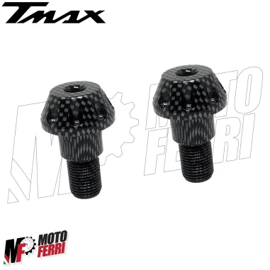 MF2466 Kit 2 Stabilizzatori Manubrio Manopole Carbonio Yamaha TMAX 500 530 560