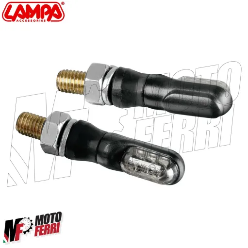 MF3056 Coppia Frecce Led Lampa Nano Ultra Piccole Universali Moto Omologate