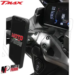 MF3065 Supporto Smartphone per Riser + Placca adesiva Yamaha TMax 560 2022/2024 2
