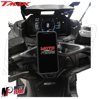 MF3065 Supporto Smartphone per Riser + Placca adesiva Yamaha TMax 560 2022/2024