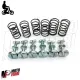 Kit 6 Perni Ritegni + 6 Molle per Coppia Carterini Fiancatine Laterali Piaggio Ciao PX