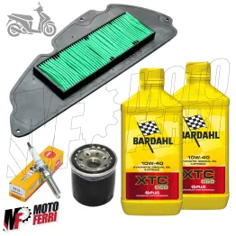 Kit Tagliando Honda SH 300 Olio XTC 10W40 Candela Filtro Olio Aria 2007 - 2020 2