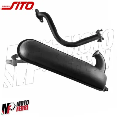 Marmitta Sito 0237 Cuffia Alta Siluro Nera Vespa 50 Special 125 ET3 Primavera