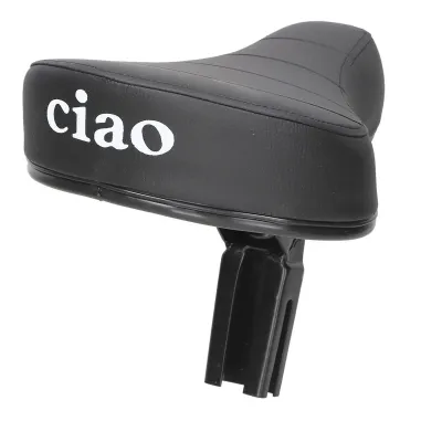 MF3098 Sella sellino Nero con Scritta Logo Ciao Piaggio Attacco Rettangolare