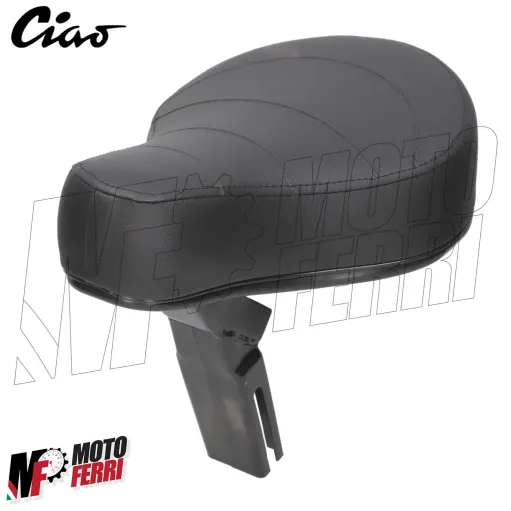 MF3098 Sella sellino Nero con Scritta Logo Ciao Piaggio Attacco Rettangolare