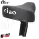 MF3098 Sella sellino Nero con Scritta Logo Ciao Piaggio Attacco Rettangolare
