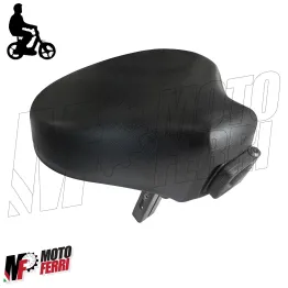 MF3099 Sella sellino Nero con Scritta Logo Grillo Piaggio + Gancio Portaborse 2