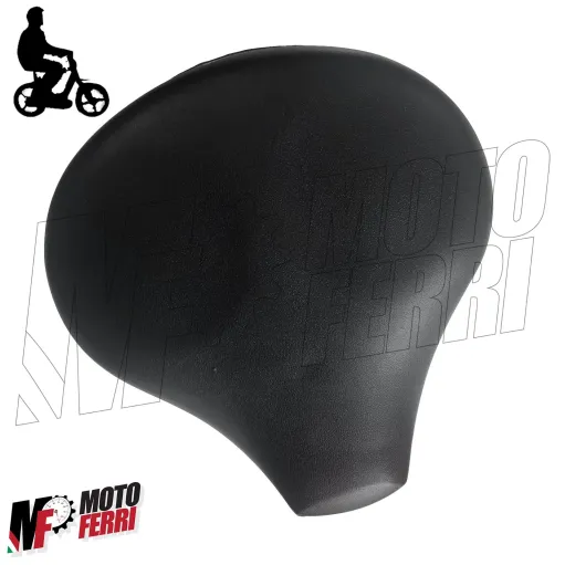 MF3099 Sella sellino Nero con Scritta Logo Grillo Piaggio + Gancio Portaborse