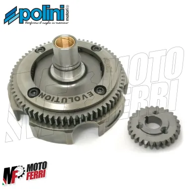 MF1682 Campana Primaria Frizione Polini Racing 24 72 Denti Dritti Vespa Small